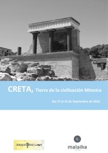 CRETA, Tierra de la civilización Minoica