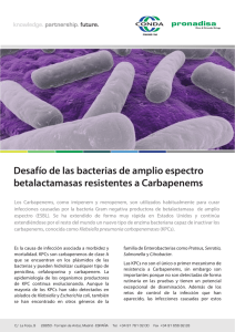 Desafío de las bacterias de amplio espectro betalactamasas