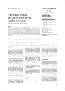 Hiperplasia gingival por obstrucción de vías respiratorias altas