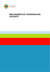 MECANISMOS DE COORDINACIÓN DOCENTE
