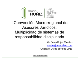 I Convención Macrorregional de Asesores Jurídicos: Multiplicidad