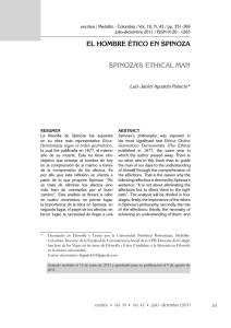 el hombre ético en spinoza spinoza`s ethical man