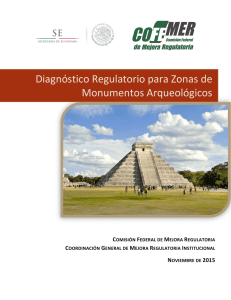 Diagnóstico Regulatorio para Zonas de Monumentos Arqueológicos