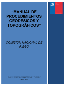 manual de procedimientos geodésicos y topográficos