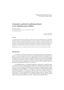 Evaluación y gestión del rendimiento laboral en las