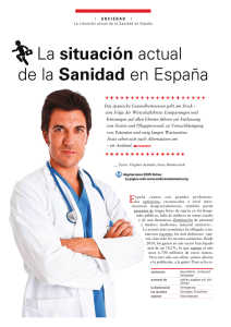 La situación actual de la Sanidad en España