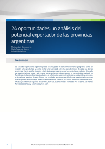 un análisis del potencial exportador de las provincias argentinas