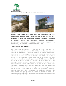 190 kB Especificaciones Técnicas Centro de Protección Municipio