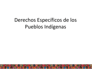 Derechos específicos de los pueblos indígenas