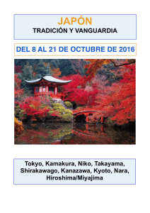 Japón 2016 - Madridculturetour