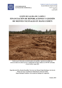 financiación de repoblaciones y gestión de montes vecinales en