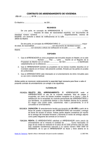 Modelo de contrato de arrendamiento