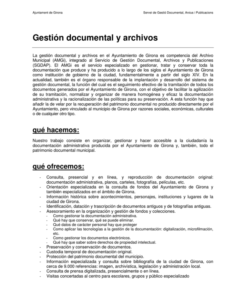 Gesti N Documental Y Archivos