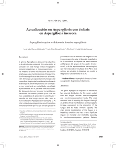 Actualización en Aspergilosis con énfasis en Aspergilosis invasora