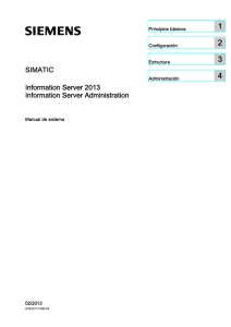 SIMATIC Information Server 2013 - Information Server Administration