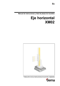Eje horizontal XM02