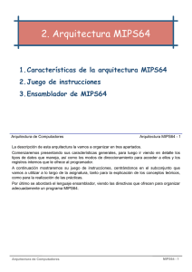MIPS64 - Departamento de Informática Aplicada