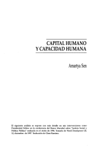 CAPITAL HUMANO Y CAPACIDAD HUMANA