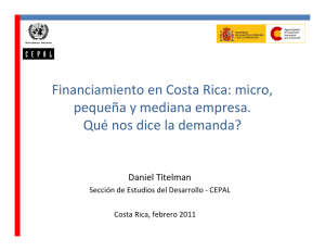 Financiamiento en Costa Rica: micro, pequeña y
