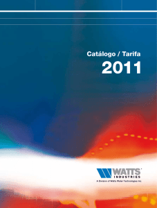 Catalogo/Tarifa 2011