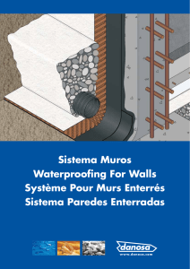 Sistema Muros Waterproofing For Walls Système Pour