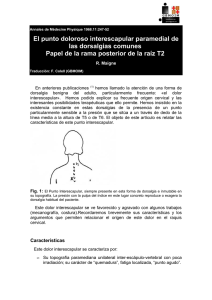 El punto doloroso interescapular paramedial de las dorsalgias