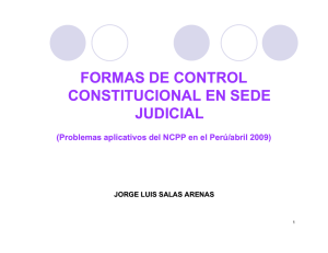 formas de control constitucional en sede judicial