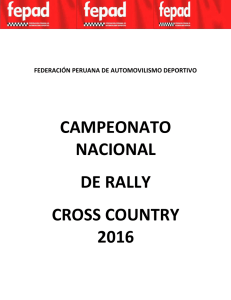campeonato nacional de rally cross country 2016