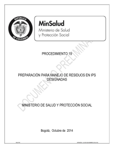 Procedimiento No 19 - Ministerio de Salud y Protección Social