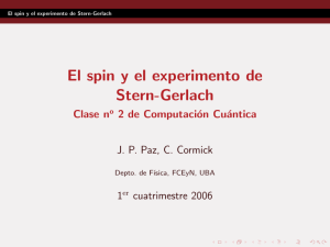 El spin y el experimento de Stern-Gerlach