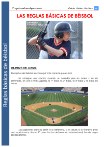 Reglas básicas de béisbol/Sóftbol Reglas básicas