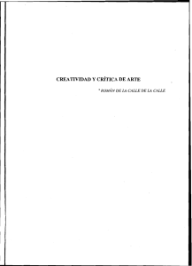 creatividad y crítica de arte