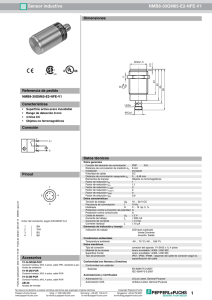 1 Sensor inductivo NMB8-30GM65-E2-NFE-V1
