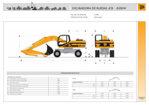 excavadora de ruedas jcb | js200w