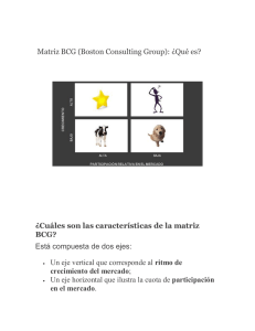 Matriz BCG BOSOTN CONSULTING GROUP