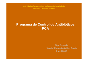 Programa de Control de Antibióticos PCA
