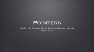CMSC 104 Spring 2014, Section 02, Lecture 22 Jason Tang