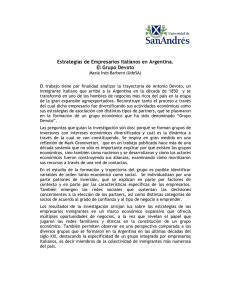 Estrategias de Empresarios Italianos en Argentina. El Grupo Devoto