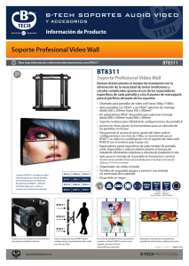 B-TECH SOPORTES AUDIO VIDEO Soporte Profesional Video Wall