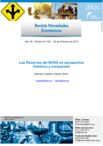 Las Reservas del BCRA en perspectiva histórica y