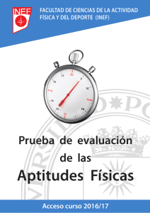 Aptitudes Físicas - INEF - Universidad Politécnica de Madrid