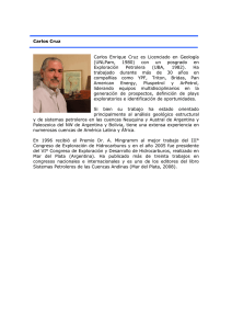 Carlos Cruz Carlos Enrique Cruz es Licenciado en Geología