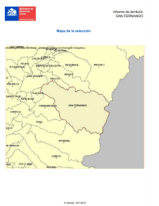 Informe de territorio SAN FERNANDO Mapa de la selección
