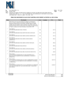 Partidas de Edificaciones