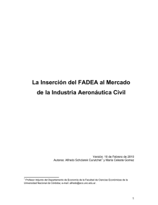 La Inserción del FADEA al Mercado de la Industria Aeronáutica Civil