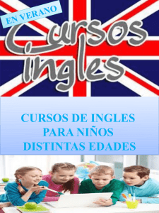 cursos de ingles para niños distintas edades