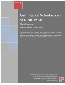 Certificación Voluntaria en VEN-NIF-PYME