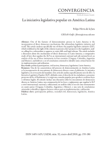 La iniciativa legislativa popular en América Latina