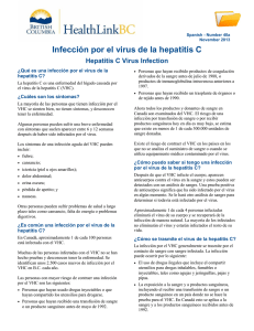 Hepatitis C Virus Infection - HealthLinkBC File #40a