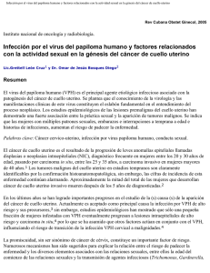 Infección por el virus del papiloma humano y factores relacionados